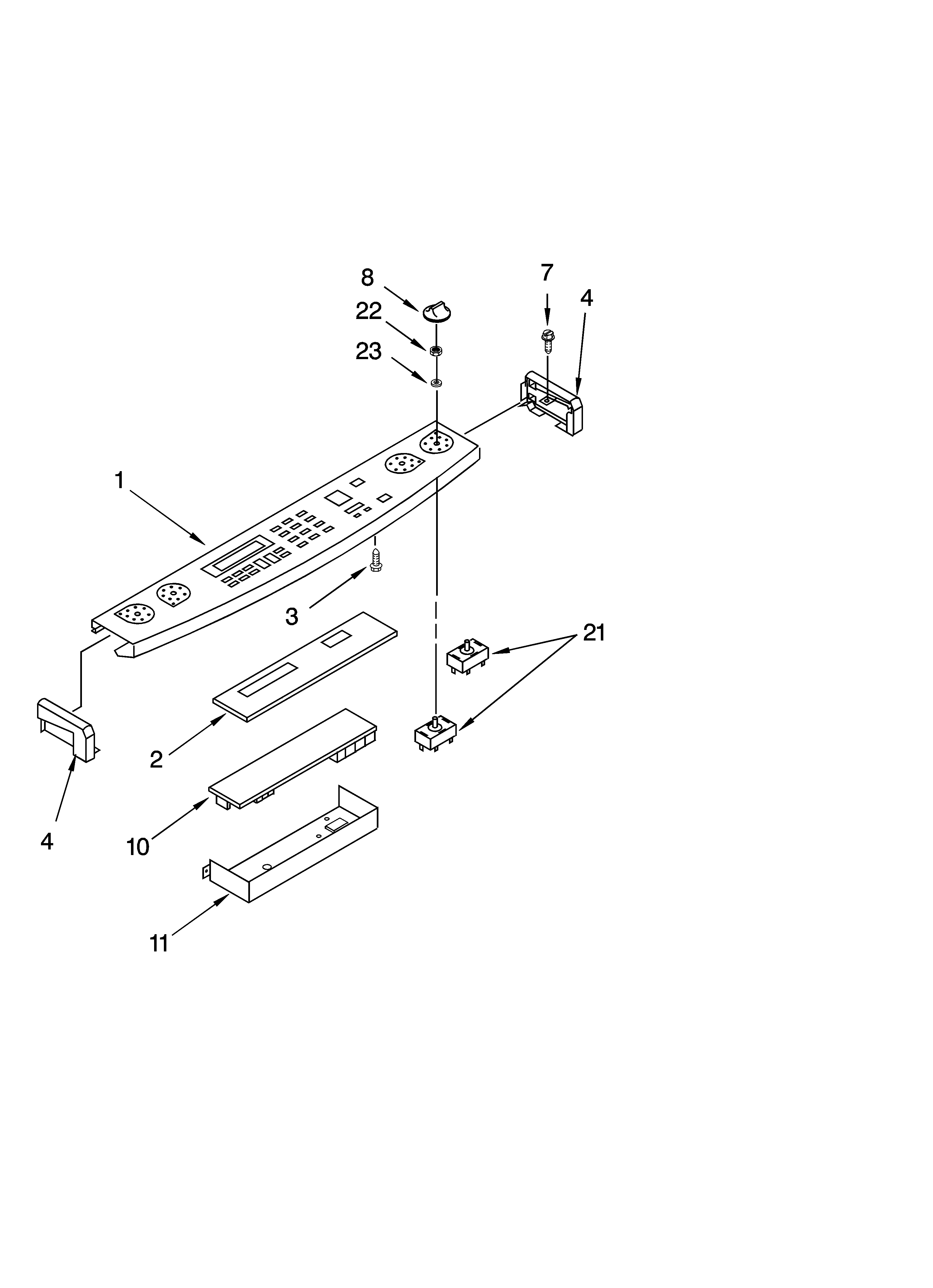 Control panel parts