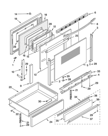 Door and drawer parts
