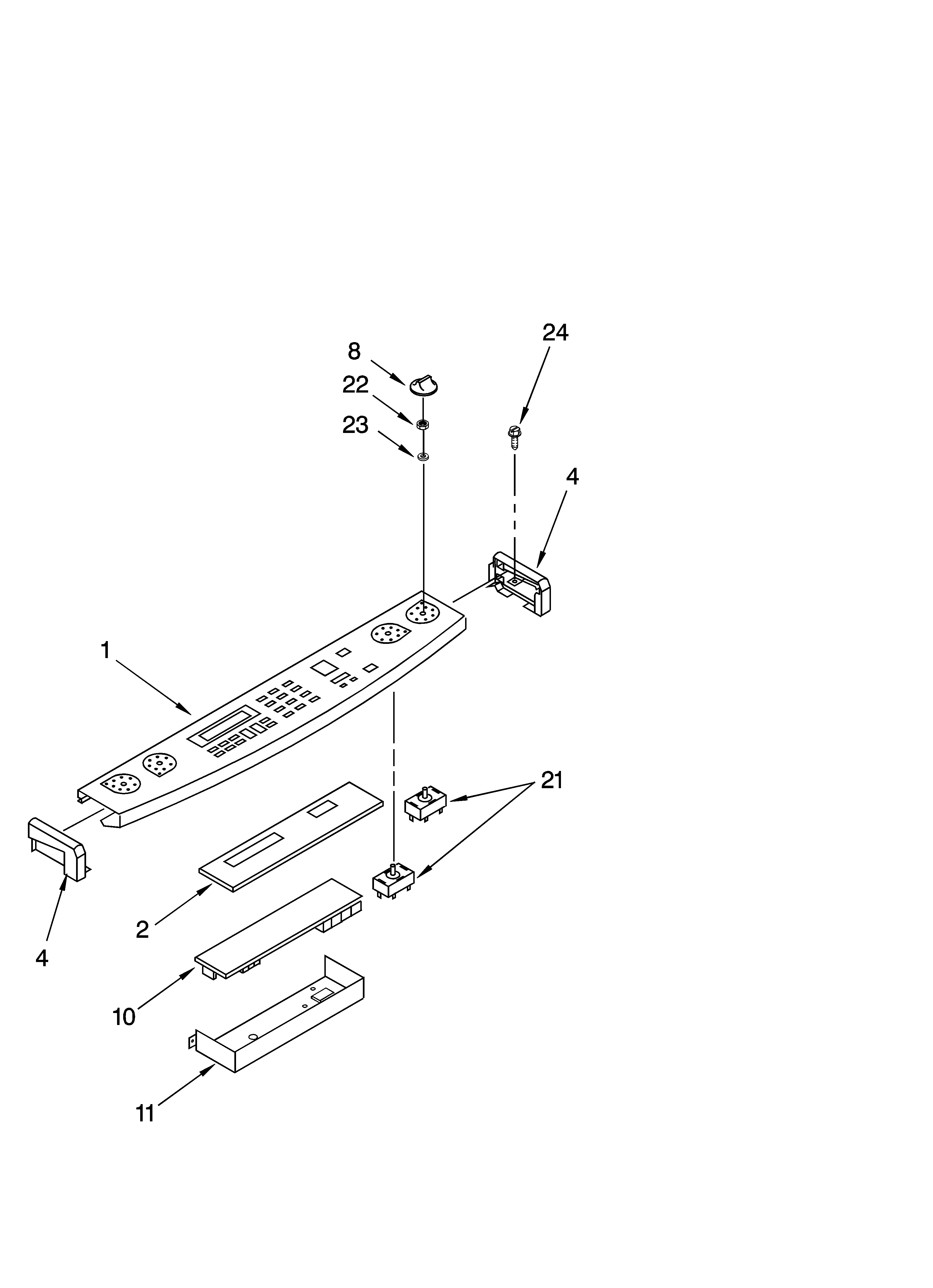 Control panel parts