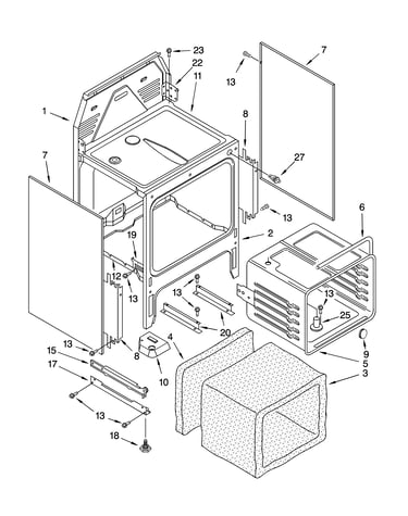 Oven chassis parts