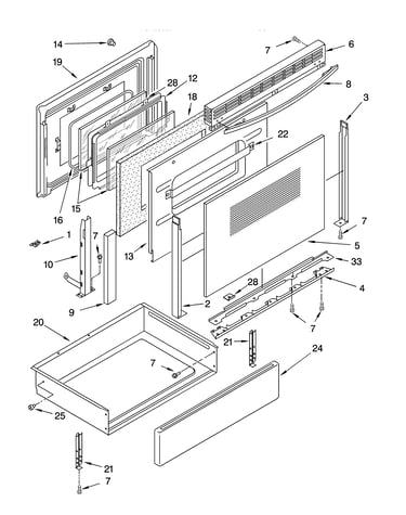 Door and drawer parts