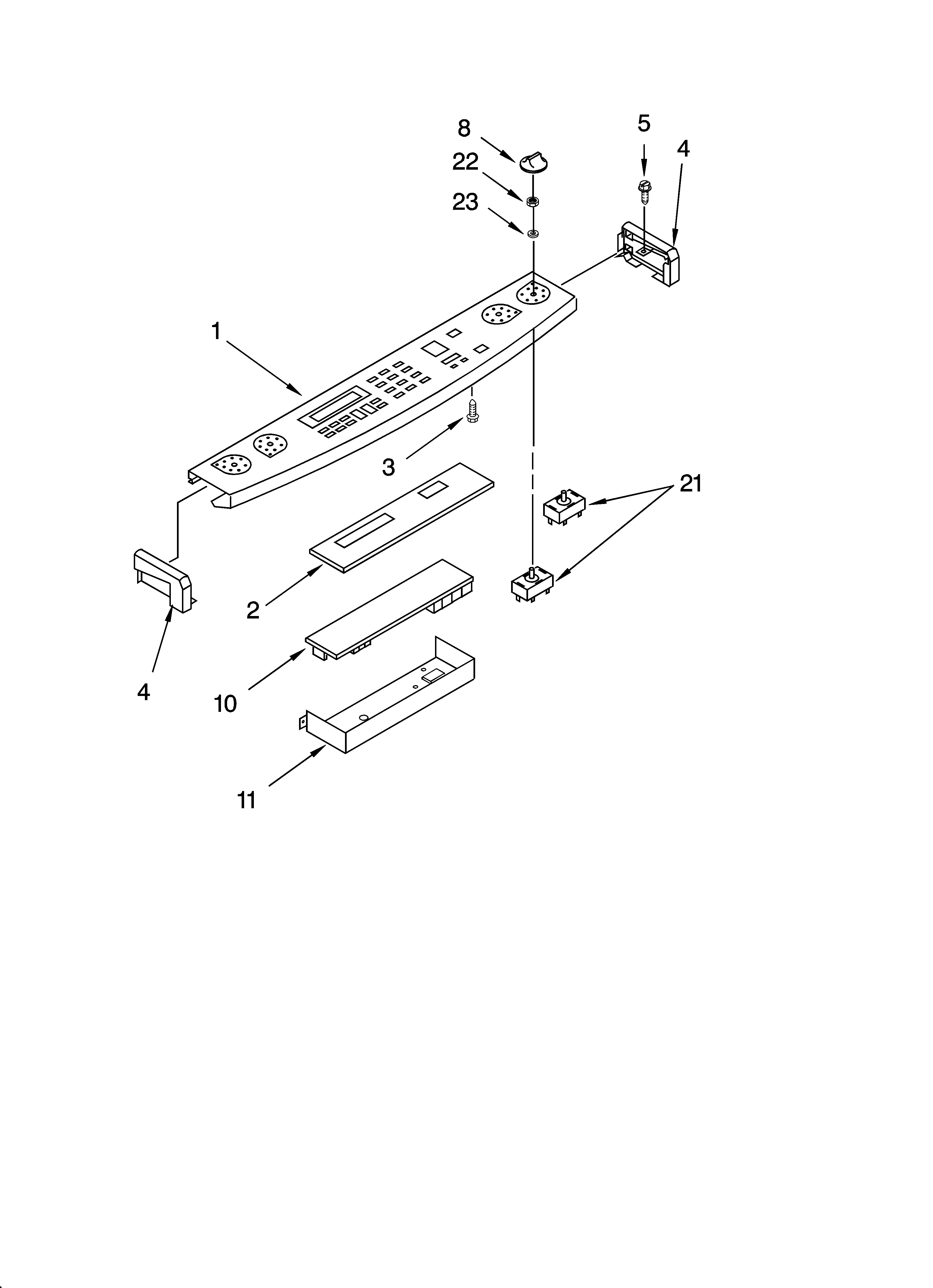Control panel parts