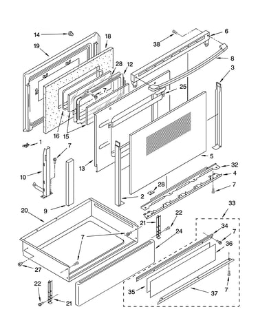 Door and drawer parts