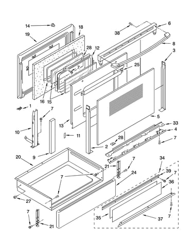 Door and drawer parts