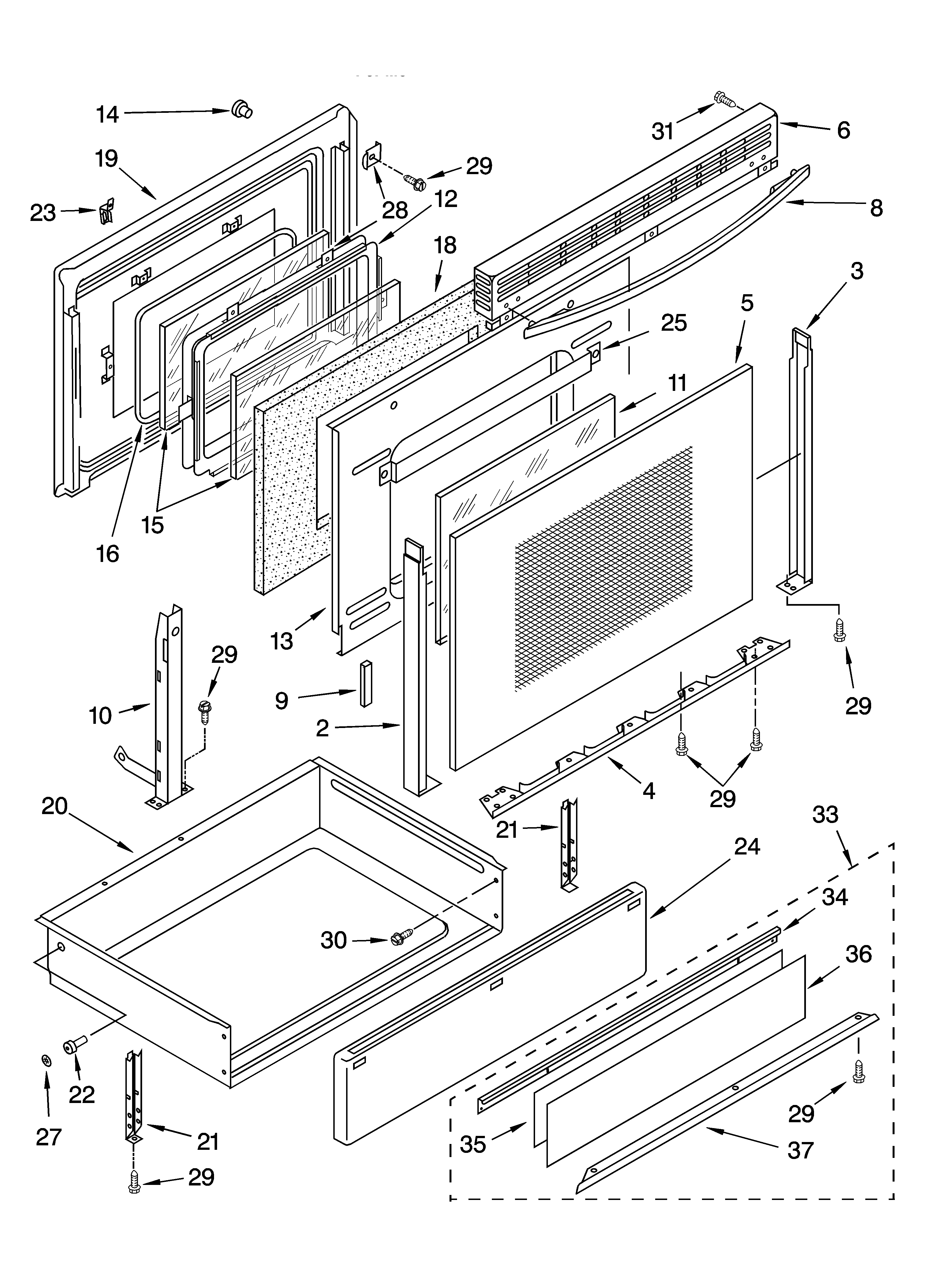Door and drawer parts