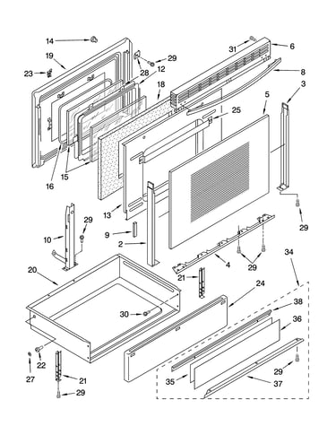 Door and drawer parts