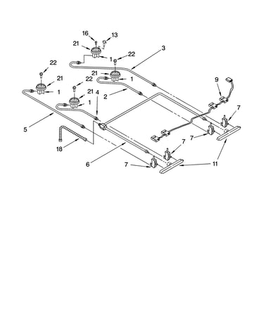 Cooktop burner parts