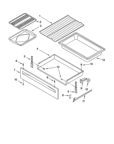 Drawer & broiler parts