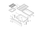 Whirlpool YSF379LEKQ1 drawer & broiler parts diagram