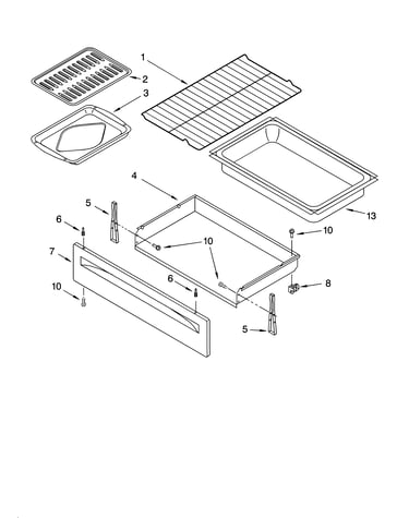 Drawer & broiler parts