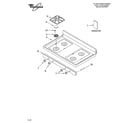 Whirlpool YSF379LEMB0 cooktop parts diagram