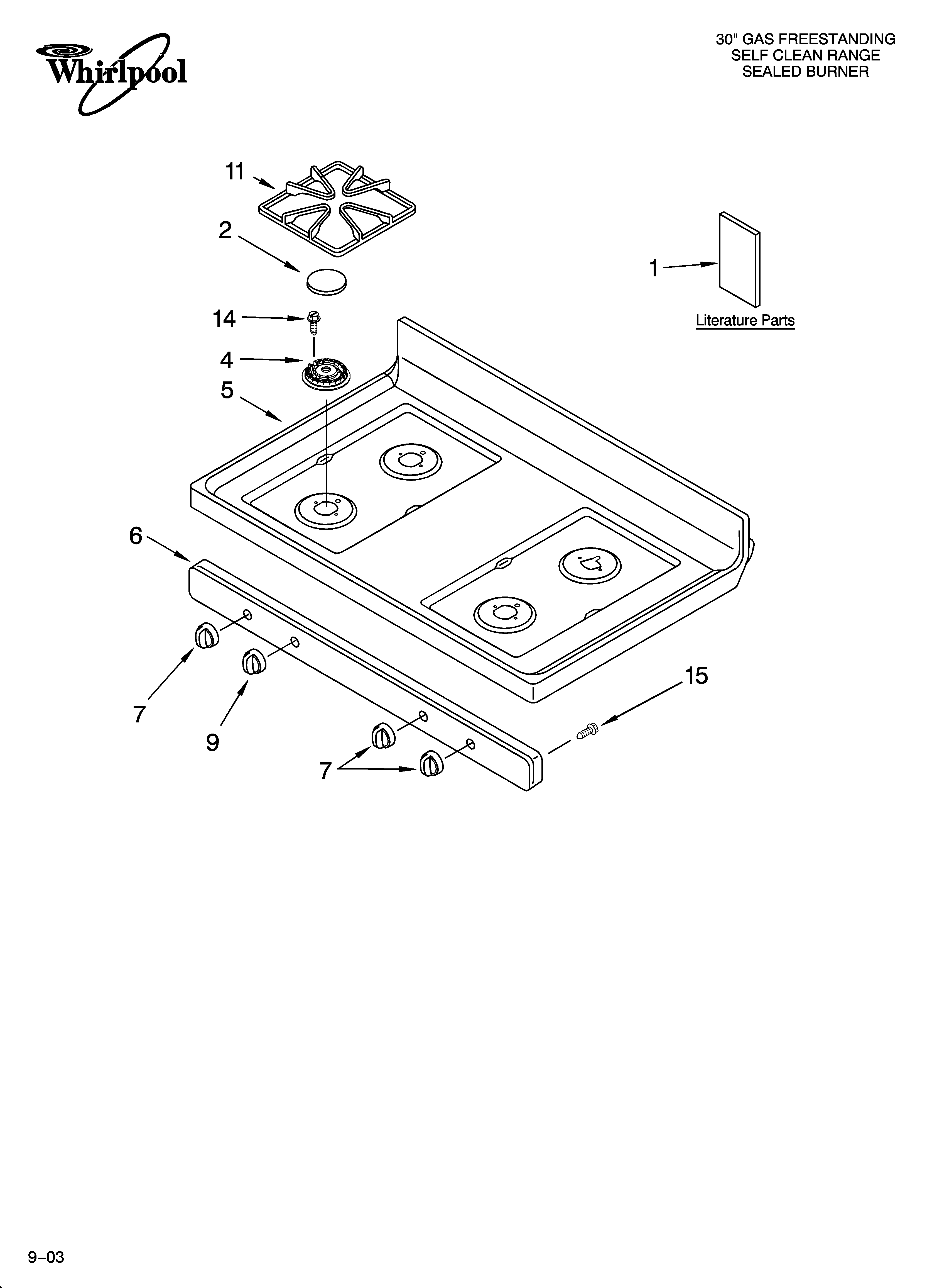 Cooktop parts