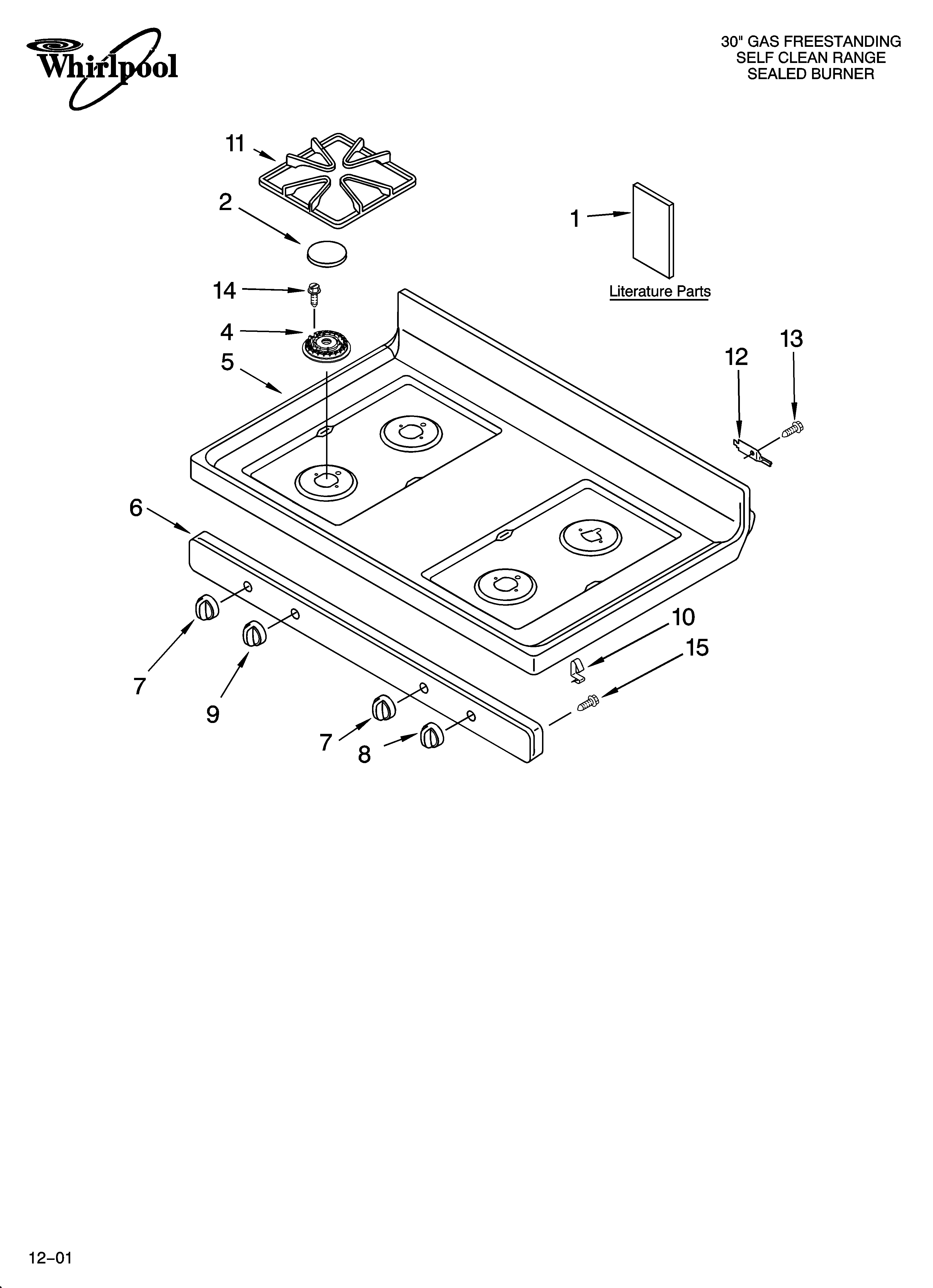 Cooktop parts