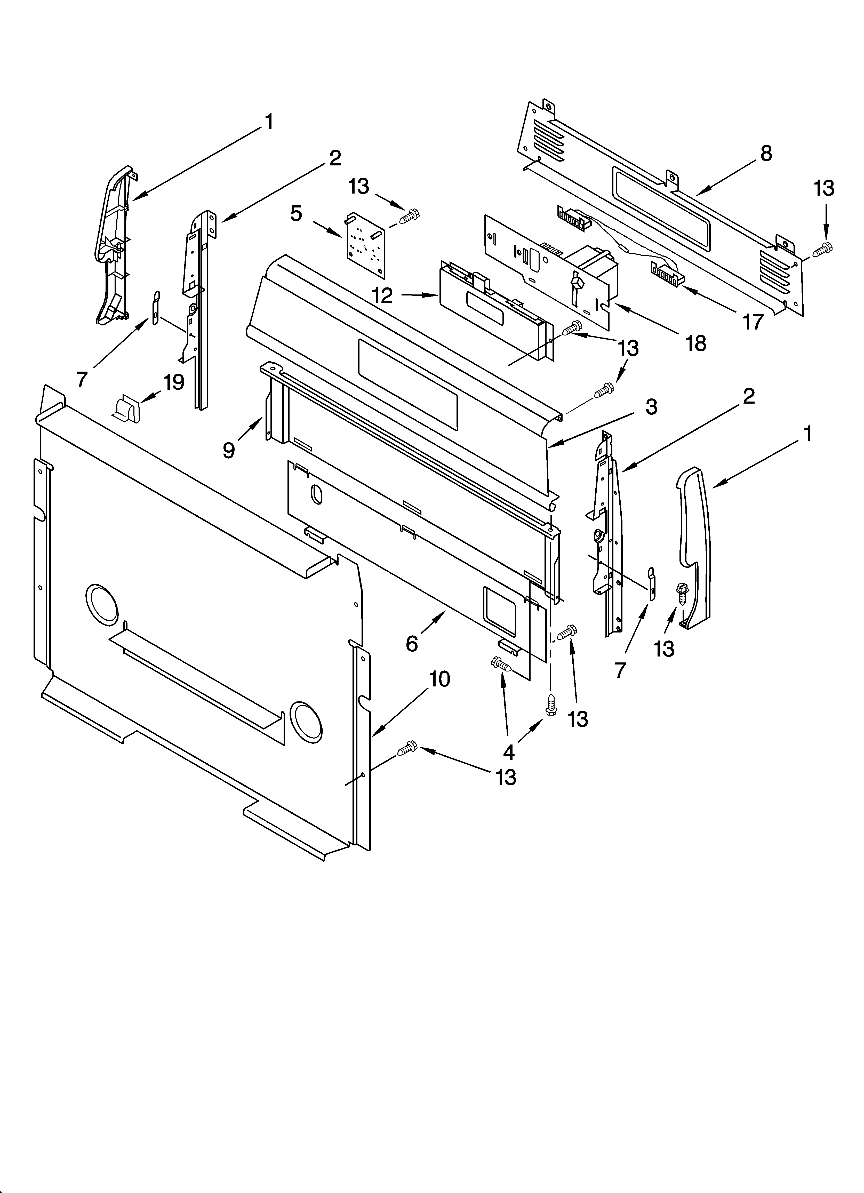 Control panel parts