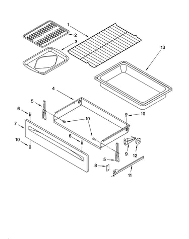 Drawer & broiler parts