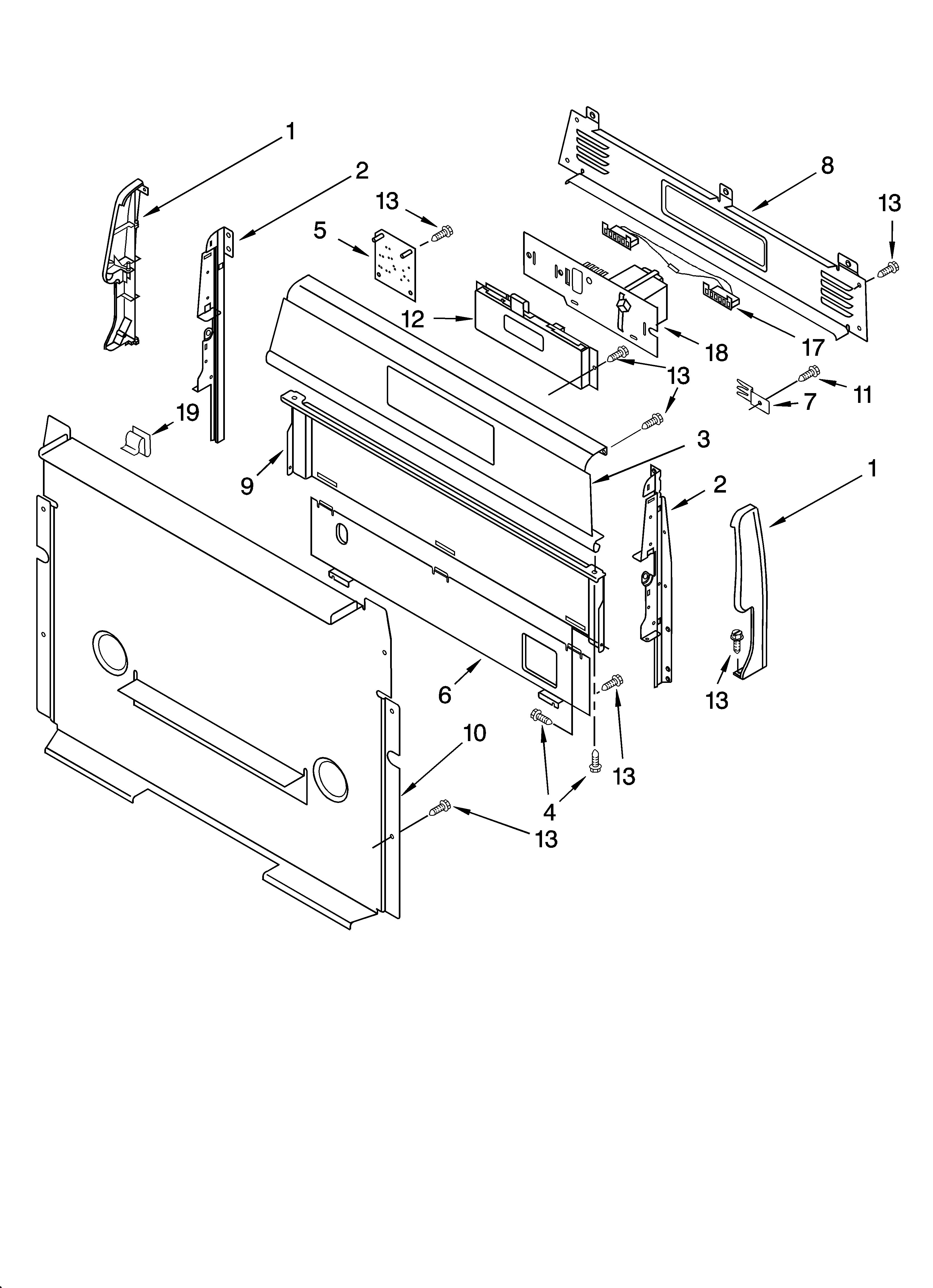 Control panel parts