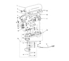 KitchenAid 4KG25G7XER4 case, gearing and planetary unit diagram