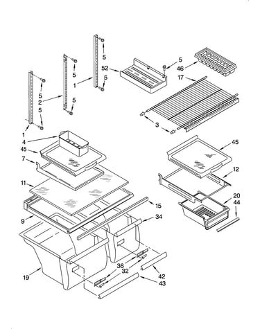 Shelf parts