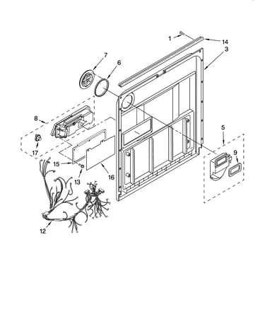 Door and latch parts