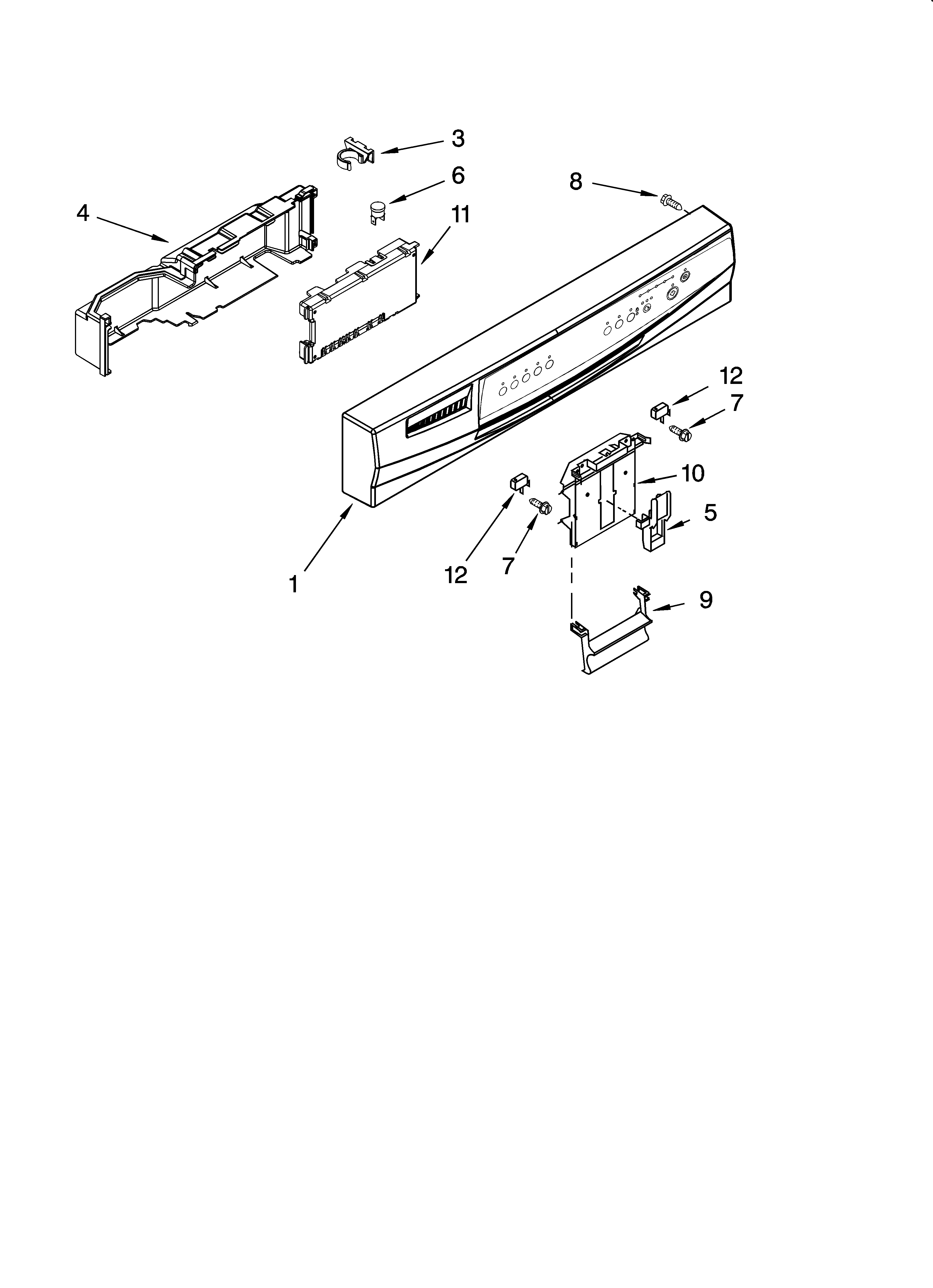 Control panel parts