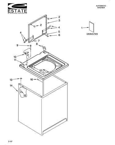 Top and cabinet parts