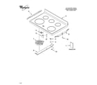 Whirlpool GERC4110PQ2 cooktop parts diagram