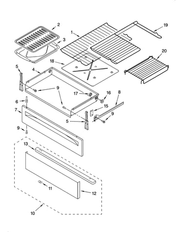 Drawer & broiler parts