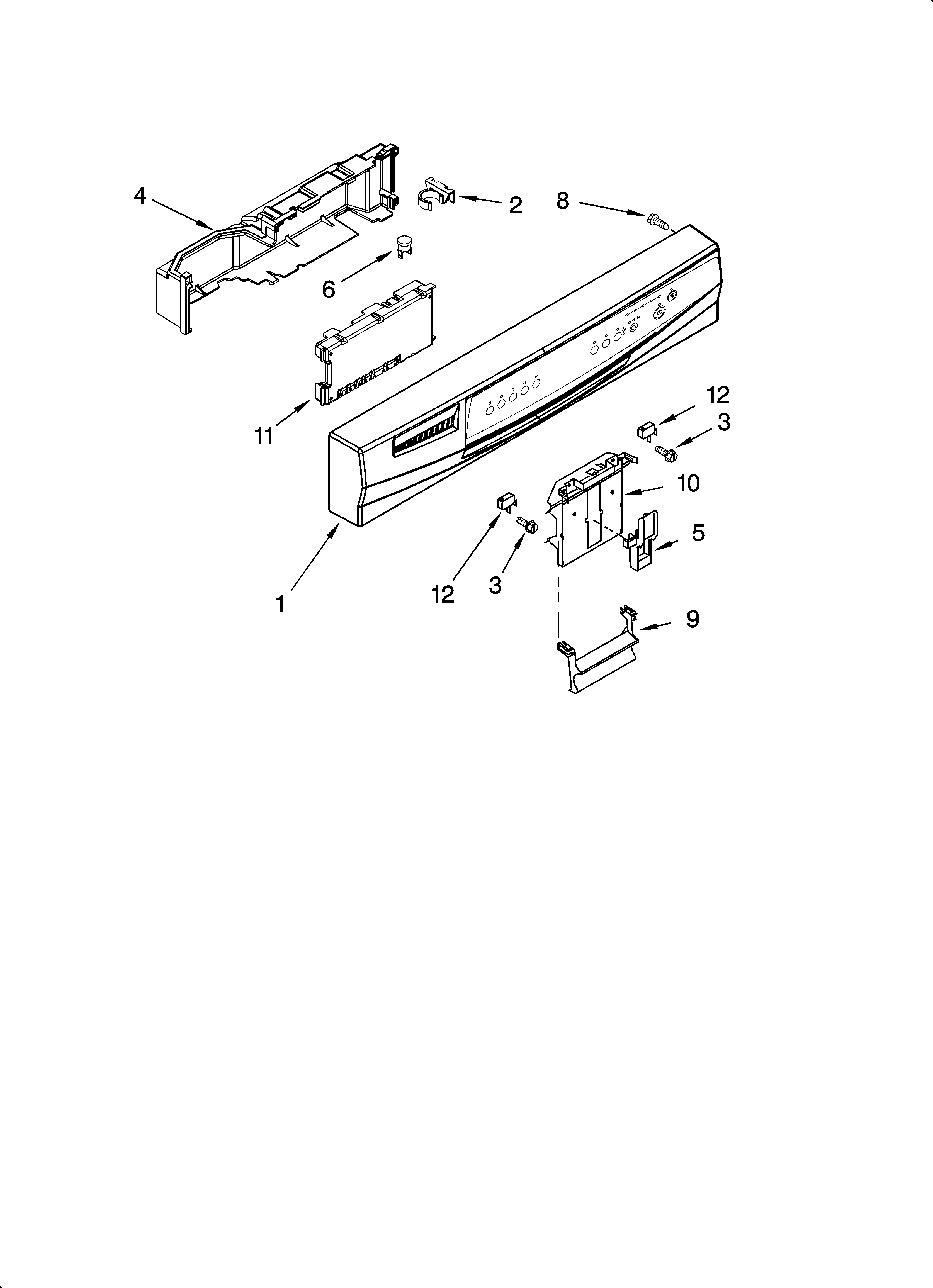 Control panel parts