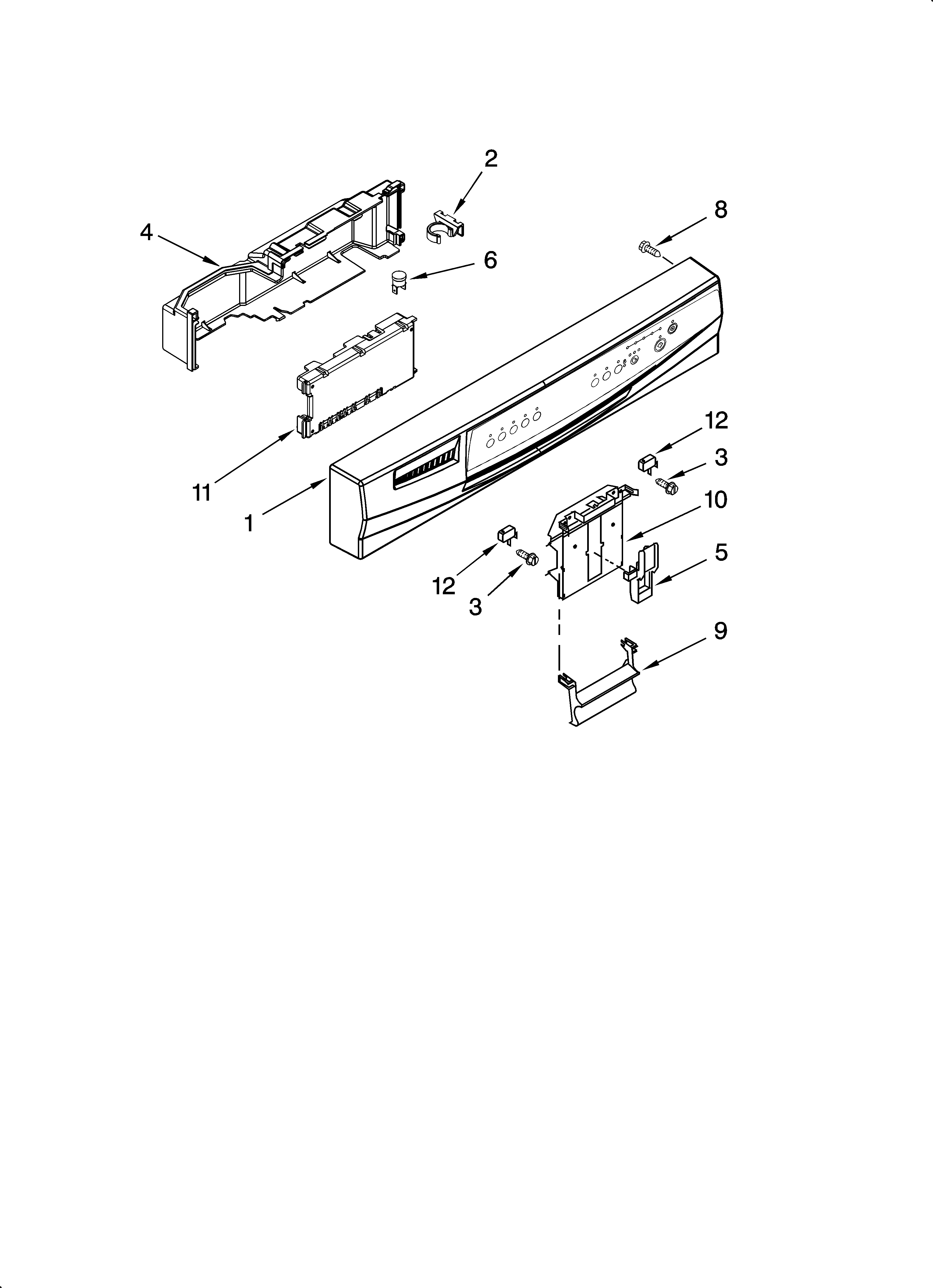 Control panel parts