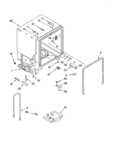 Tub and frame parts