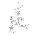 Inglis IJC22053 pump and spray arm parts diagram