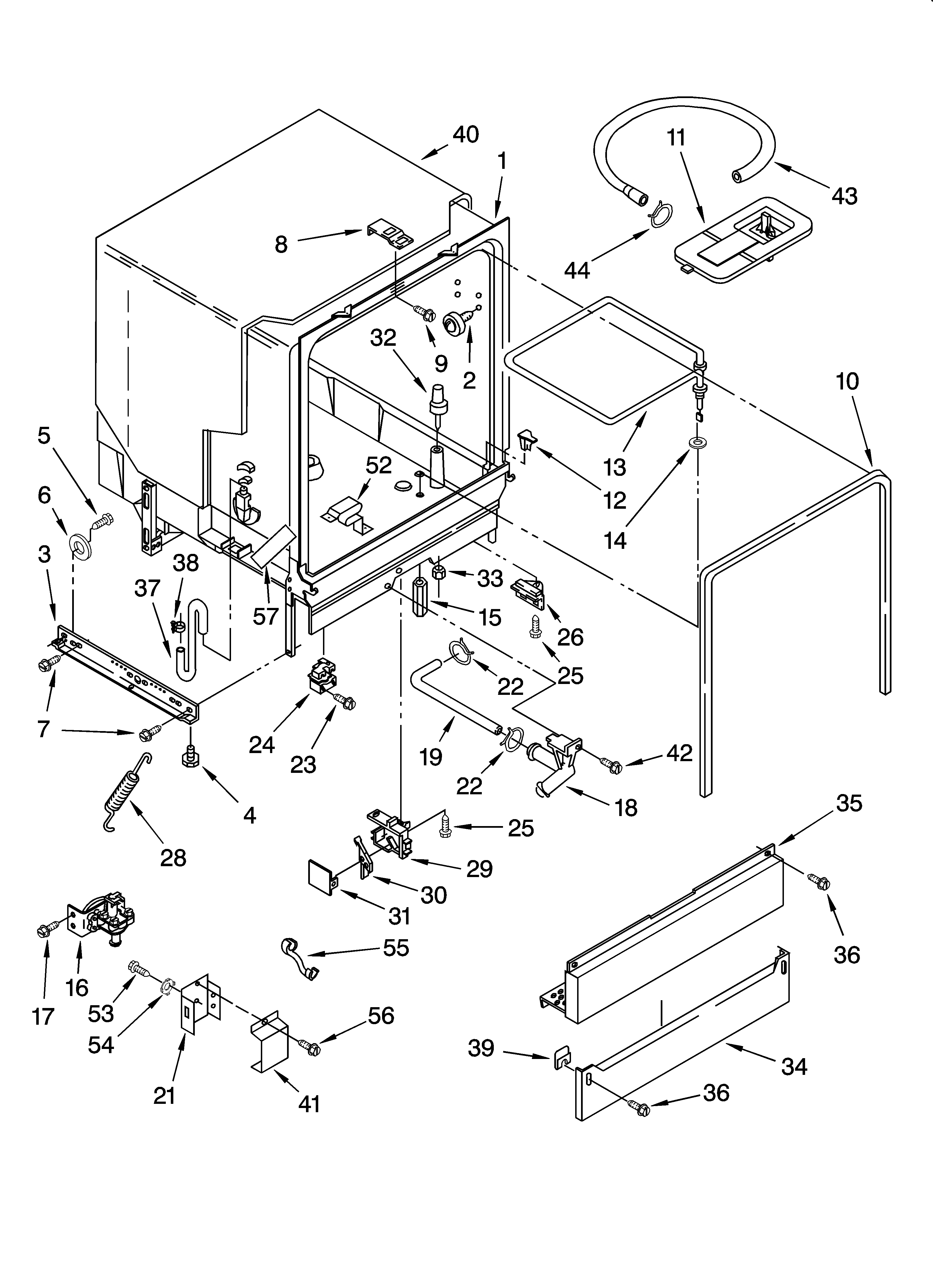 Tub assembly parts