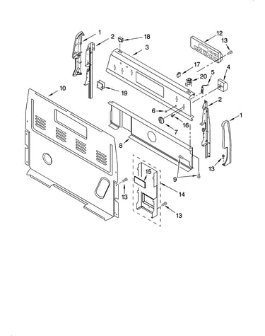Control panel parts