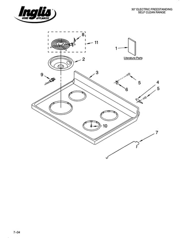 Cooktop parts