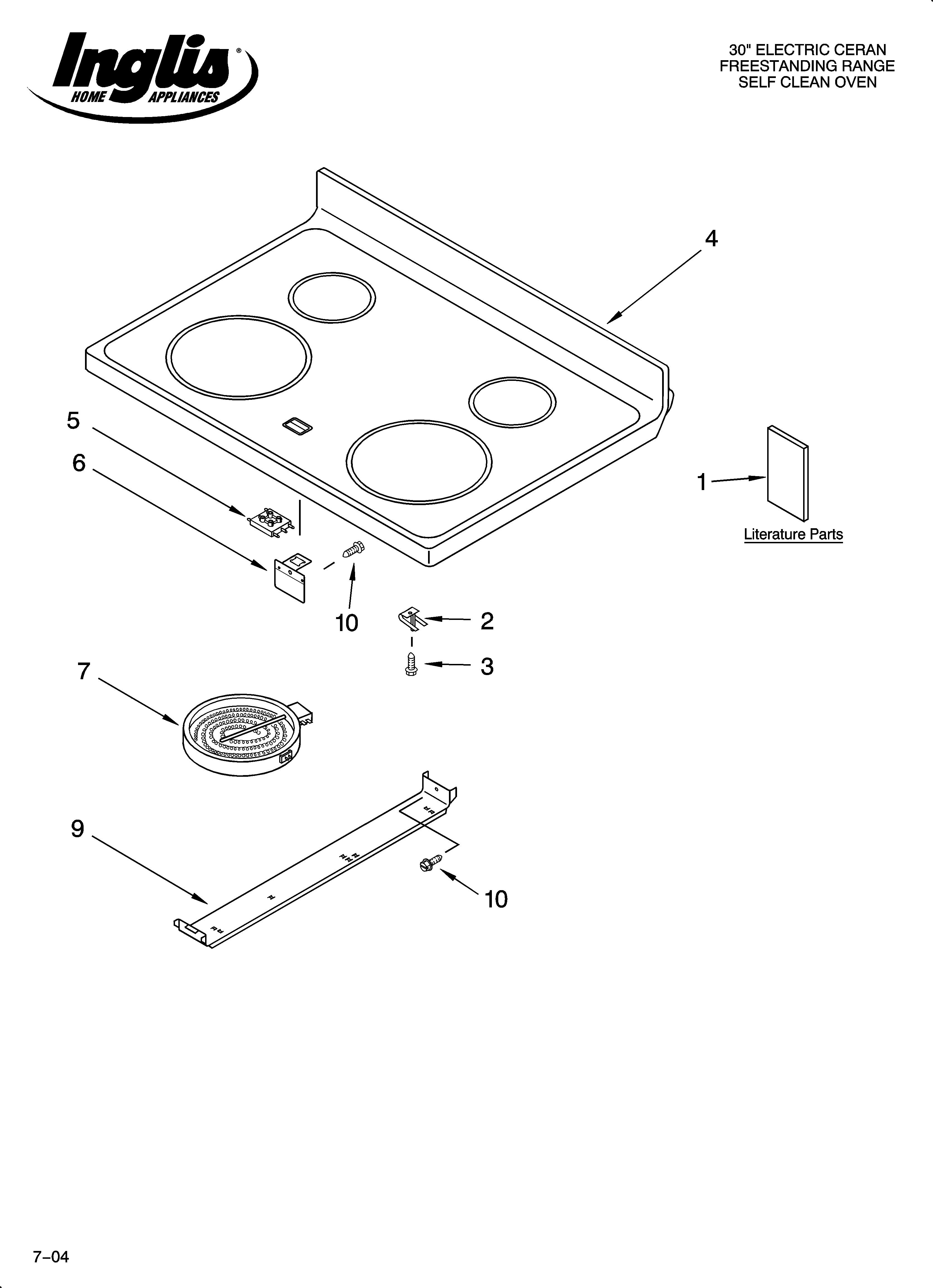 Cooktop parts