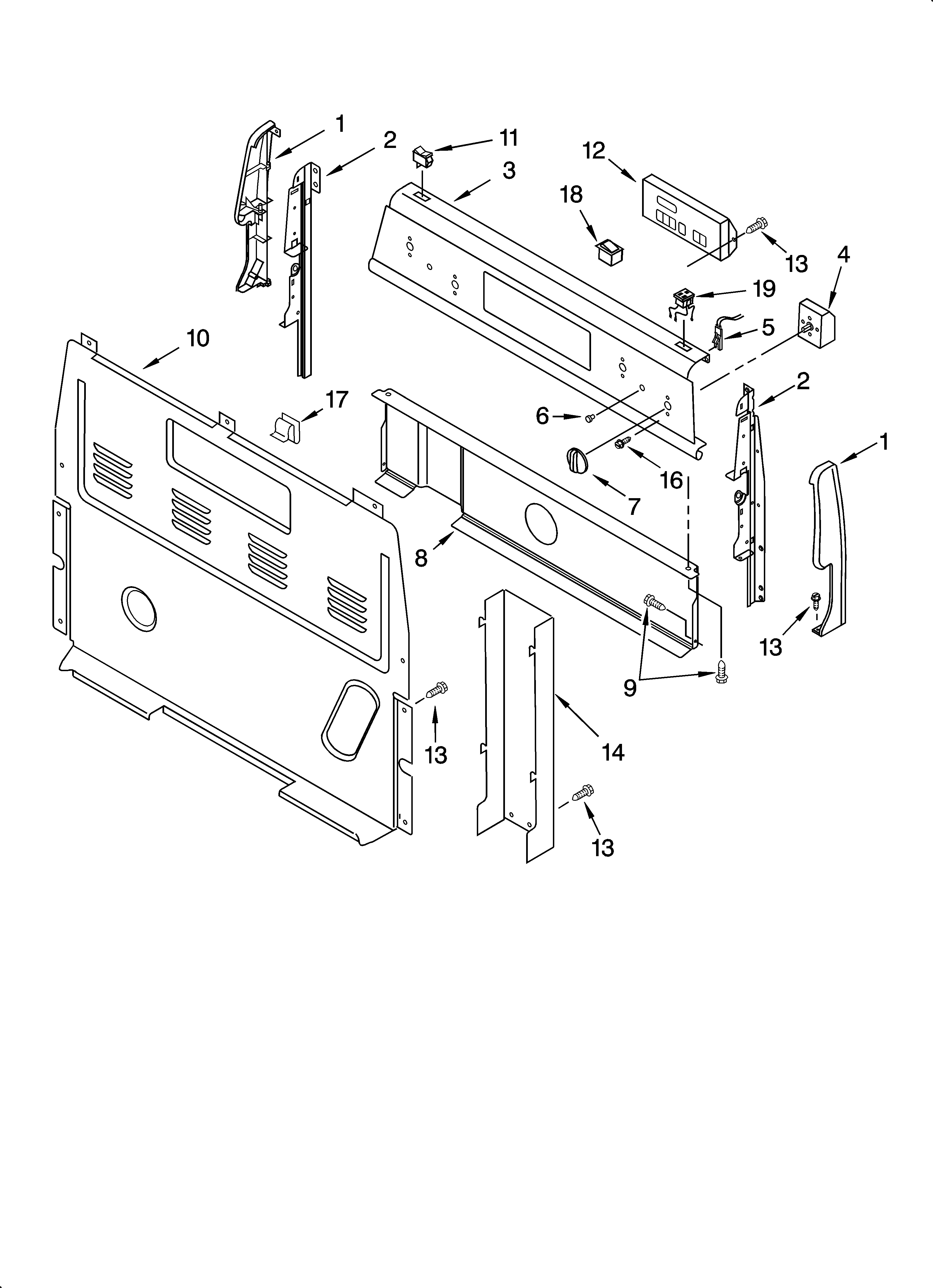 Control panel parts