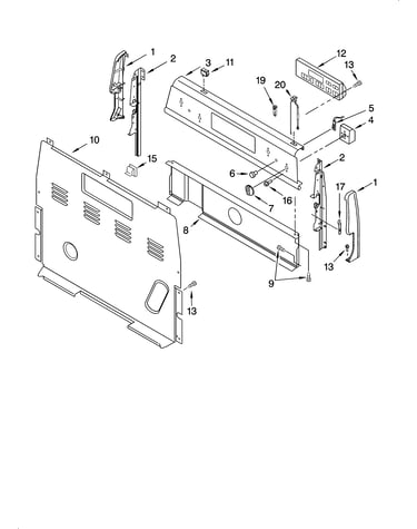 Control panel parts