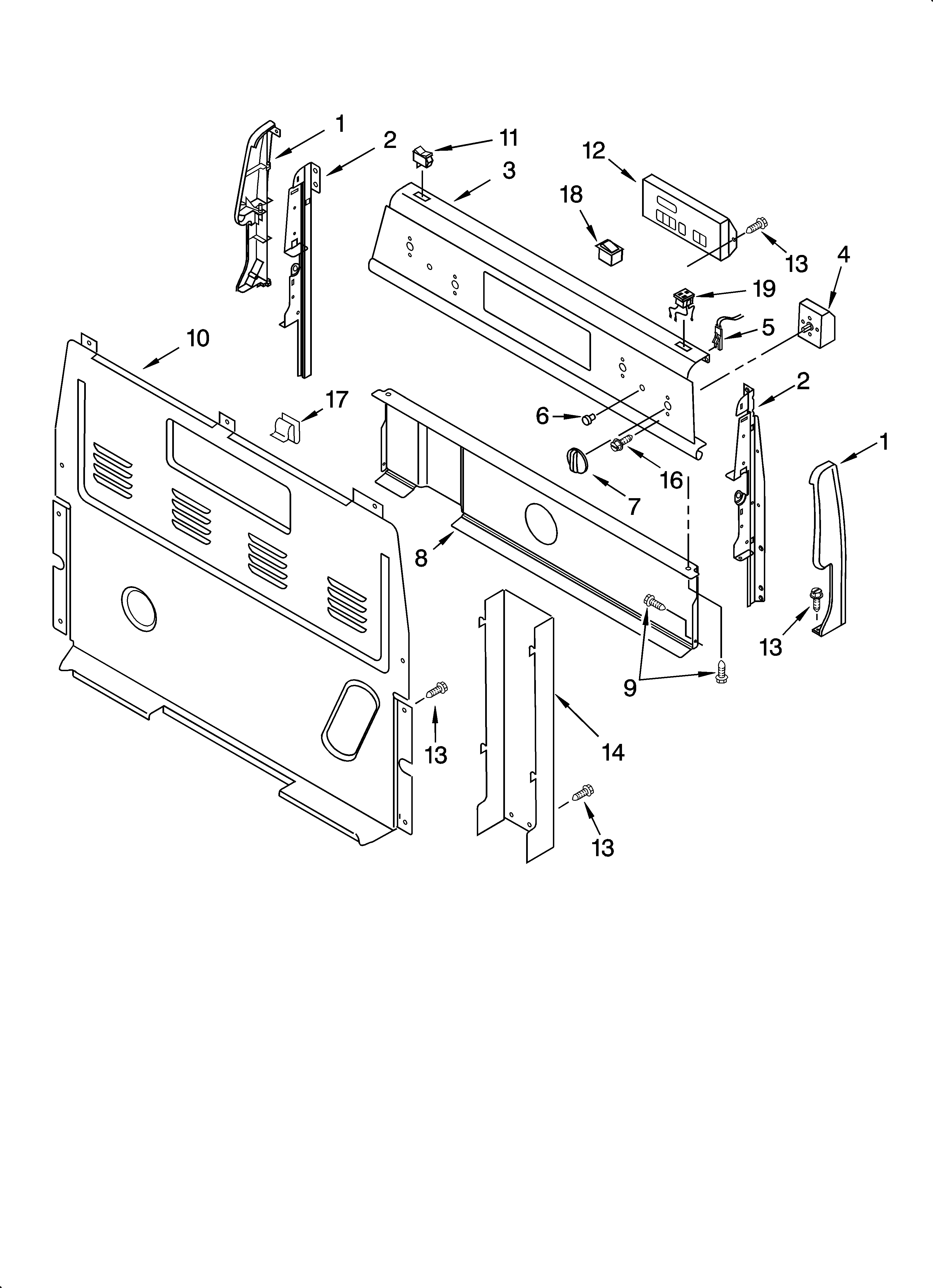 Control panel parts