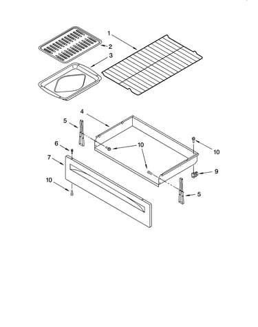 Drawer & broiler parts