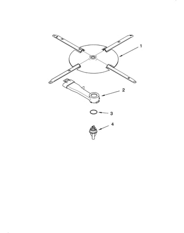 Lower washarm and strainer parts