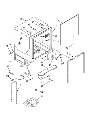 Tub and frame parts