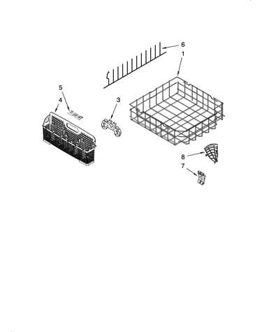 Lower rack parts, optional parts (not included)