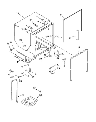 Tub and frame parts