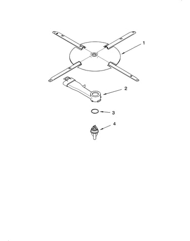 Lower washarm and strainer parts