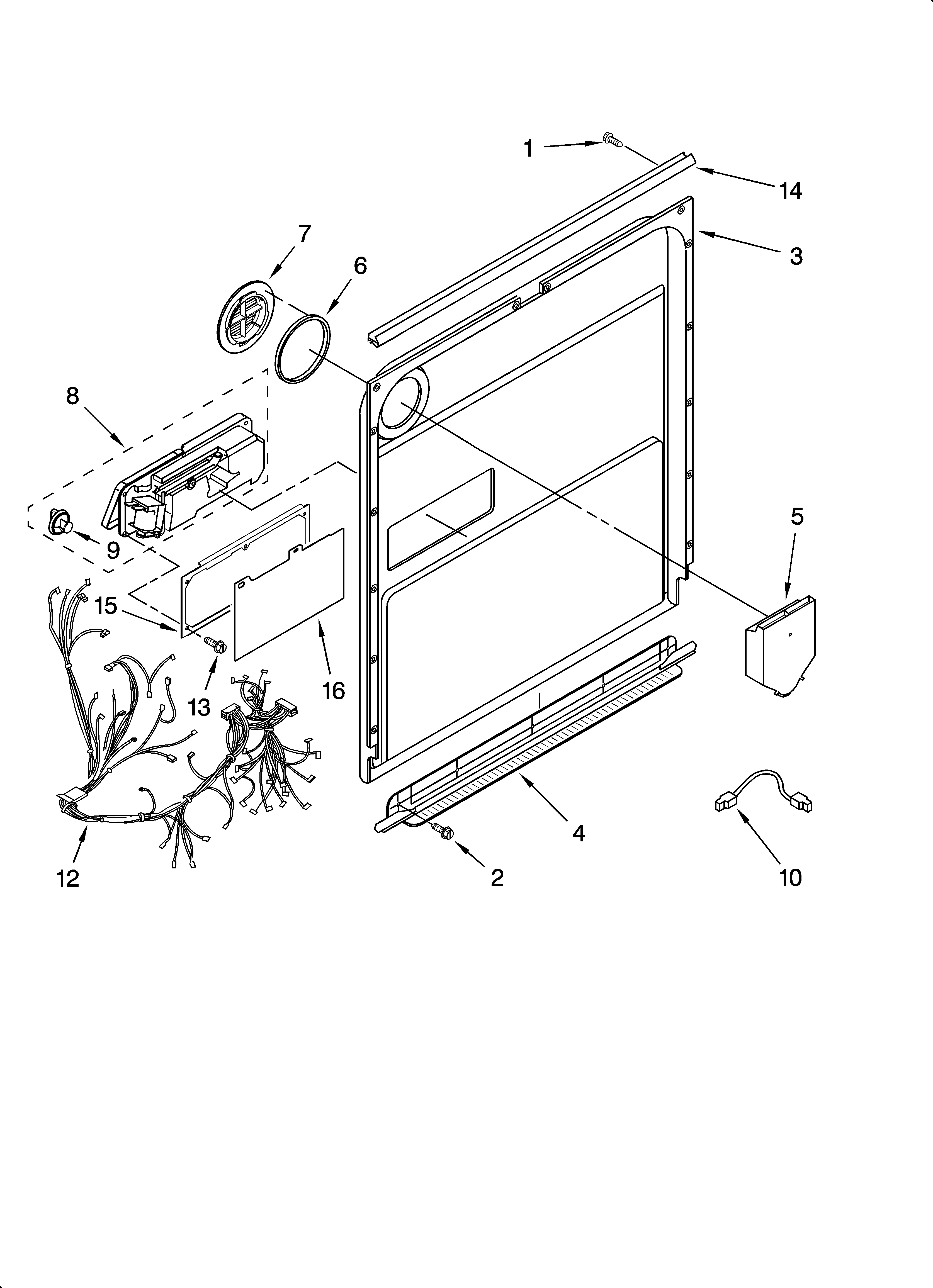 Door and latch parts