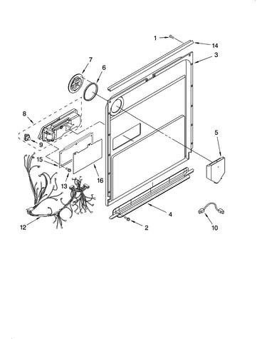 Door and latch parts