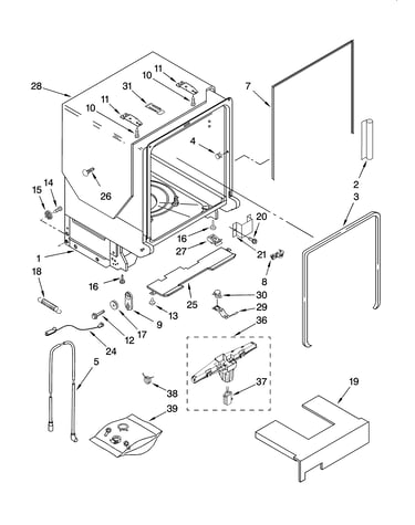 Tub and frame parts