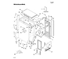 KitchenAid KUIC15NLSS0 cabinet liner and door parts diagram