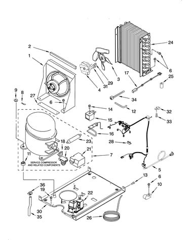Unit parts, optional parts (not included)
