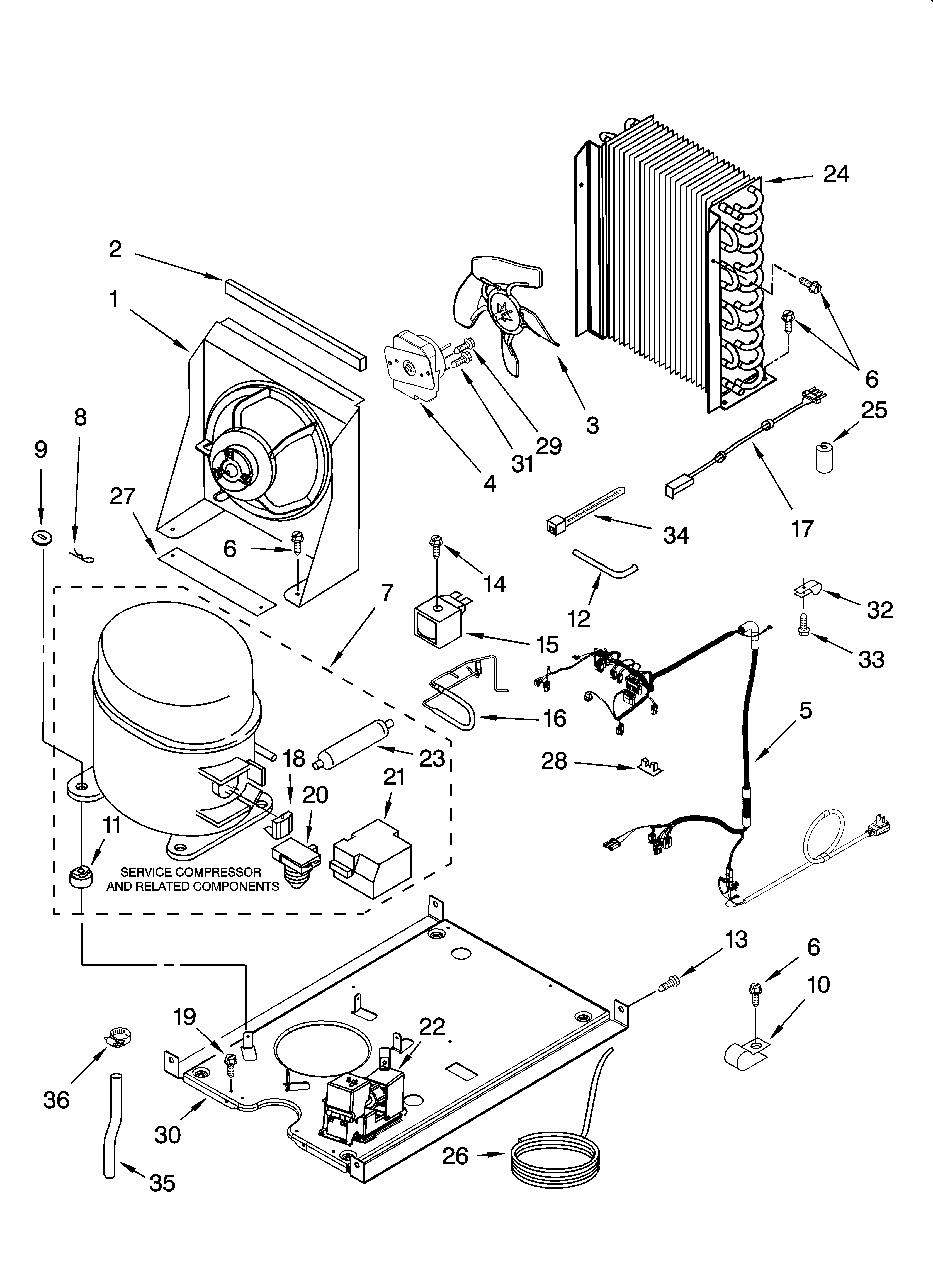 Unit parts, optional parts (not included)